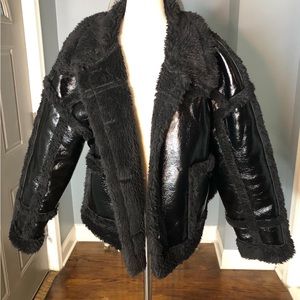 Plus size faux leather jacket, size 1x